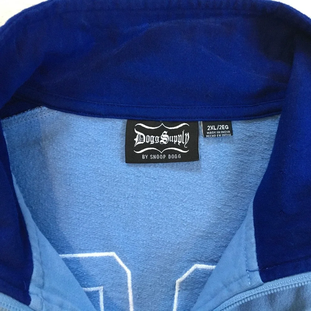 Dogg Supply By Snoop Dogg Track Jacket Full Zip Mens 2XL Streetwear 90s